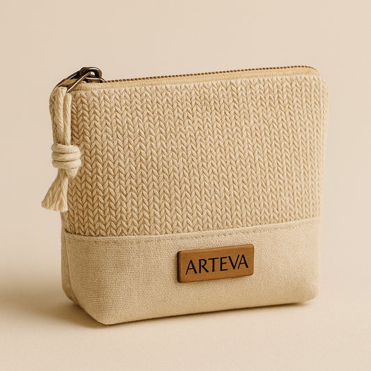 Pochette en lin tressé – Collection Épure